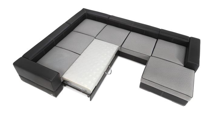 U-kavč z funkcijo postelje