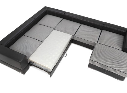 U-kavč z funkcijo postelje