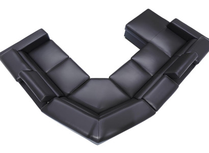 XXL sedežna garnitura z mehkim pravim usnjem 100% za dnevno sobo