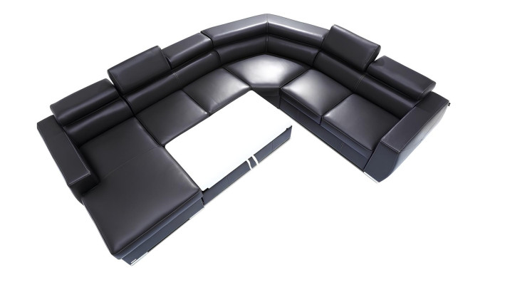 XXL sedežna garnitura z mehkim pravim usnjem 100% za dnevno sobo