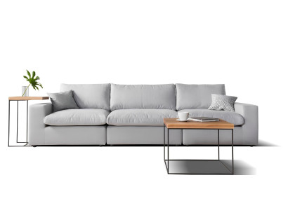 Moderna siva kavča za 3 osebe