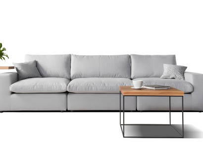 Moderna siva kavča za 3 osebe