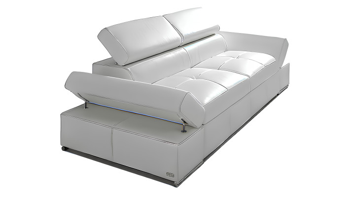 Funkcionalna dvosedna sofa iz 100% italijanskega usnja