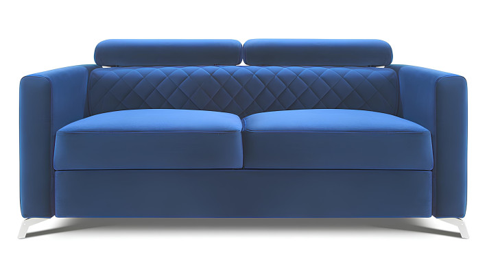 Moderna dvosedna kavča modra