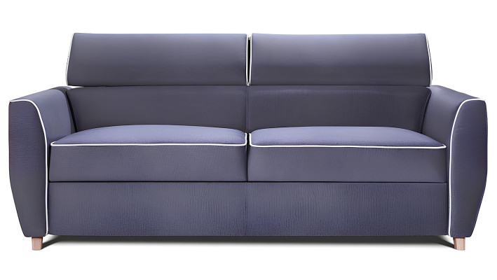 Moderna kavč s tremi sedeži in funkcijo postelje