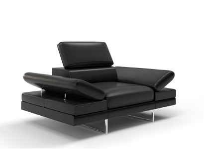 Relex Lounge TV-stol iz Dizaina, usnjena klubka za 1 osebo