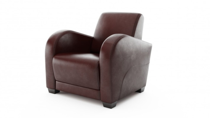 Moderen stol iz 100% italijanske usnje za dnevno sobo