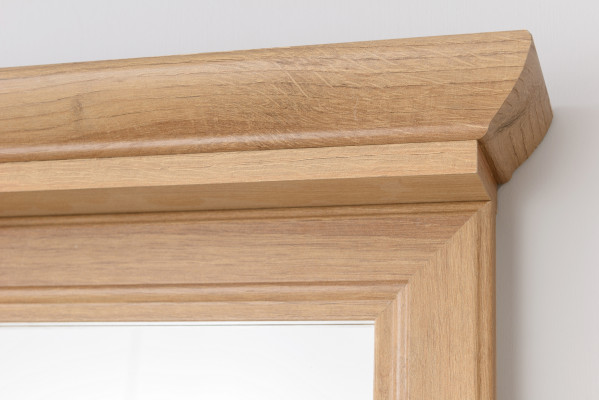 Leseno ogledalo z okvirjem 85x76cm