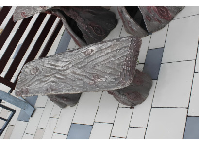 Vrtna miza s 2 klopoti akacijev les