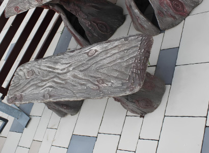 Vrtna miza s 2 klopoti akacijev les