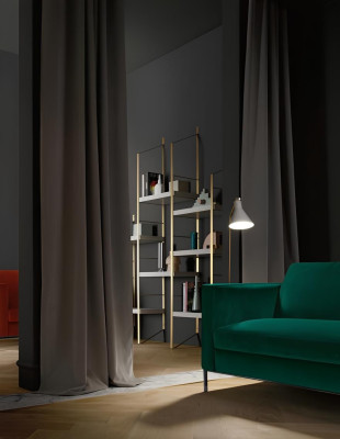 Zelena tkaninska sedežna garnitura za dve osebi