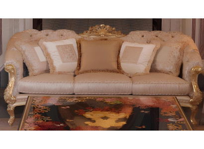 Chesterfield klasična trosedna sedežna garnitura tekstilna sofa 3 sedeži