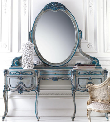 Konzolna omara stenska miza klasična konzolna miza z ogledalom luksuzna