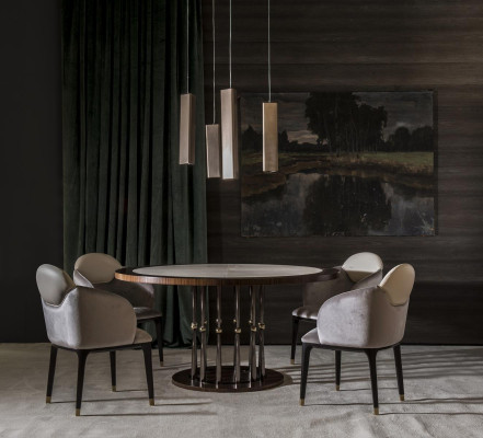 Okrogla italijanska baročna miza