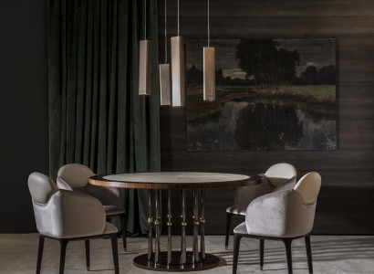 Okrogla italijanska baročna miza