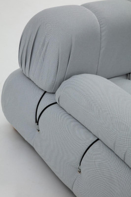 Sedežna garnitura za dnevno sobo, tkanina, siva, moderna, poliester, dizajn