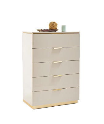 Luksuzna spalnica komplet postelja nočna omarica komoda ogledalo omara 7-delni pohištvo