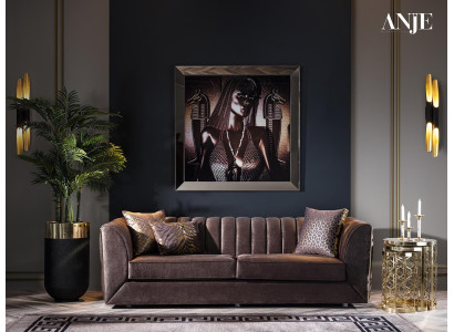 Sodobna trojna sedežna garnitura in stol