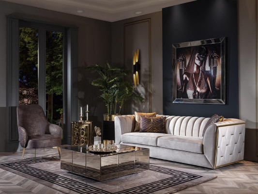 Moderen stol iz nerjavečega jekla Comfort za pohištvo v dnevni sobi