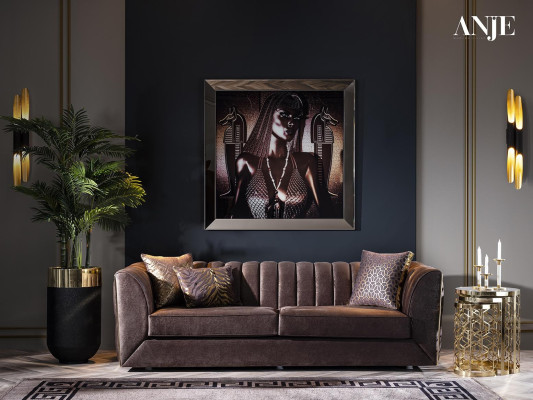 Sodobna luksuzna kavč komplet iz nerjavečega jekla za dnevno sobo nov