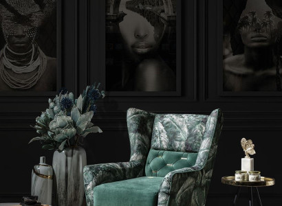 Luksuzni komplet kavčev za dnevno sobo s trojnim kavčem, kavnim mizico in stolom 6 kosov