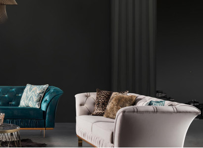 Luksuzna tkaninska sedežna garnitura