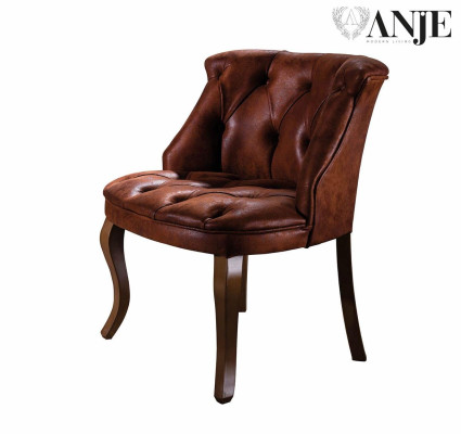 Sodobna dvosedna kavč z umetnim usnjem v stilu Chesterfield