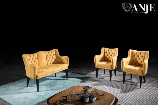 Moderen luksuzni oranžni dvosed