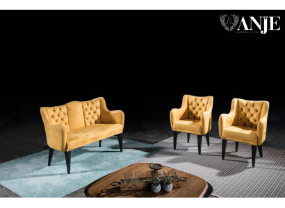 Moderen luksuzni oranžni dvosed