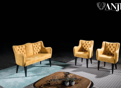 Moderen luksuzni oranžni dvosed