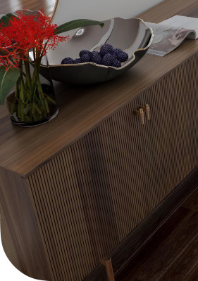 Moderna jedilnica komplet luksuznega pohištva miza stoli bufet