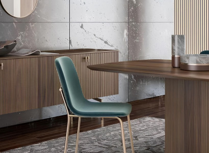 Moderna jedilnica komplet luksuznega pohištva miza stoli bufet