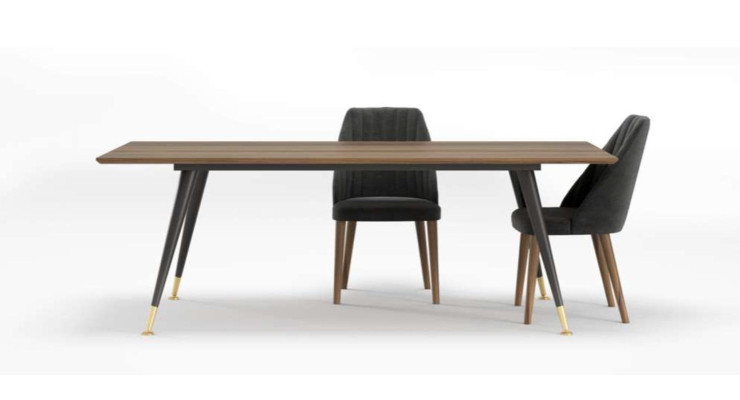 Luksuzna siva tkaninska kuhinjska stolica z zmerno mehkobo