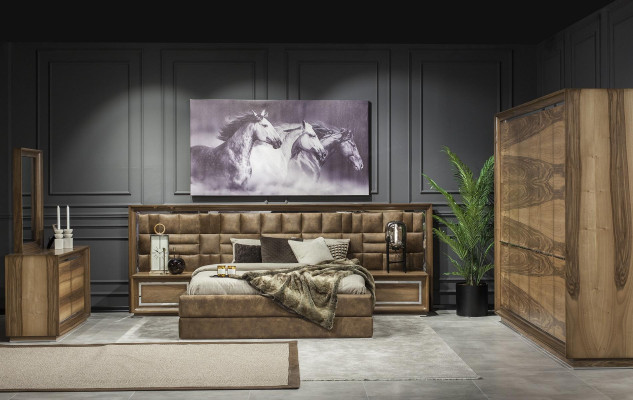 Luksuzna postelja 160x200 hotelsko pohištvo s prevleko