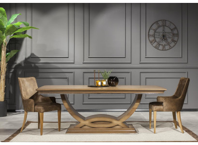 Luksuzna usnjena stolica z rjavim usnjenim vzorcem