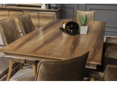 Luksuzna jedilna miza 207x101cm v elegantnem lesu