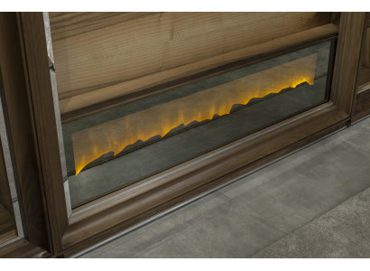 Luksuzne dnevne stene, 448 cm, z leseno pečjo