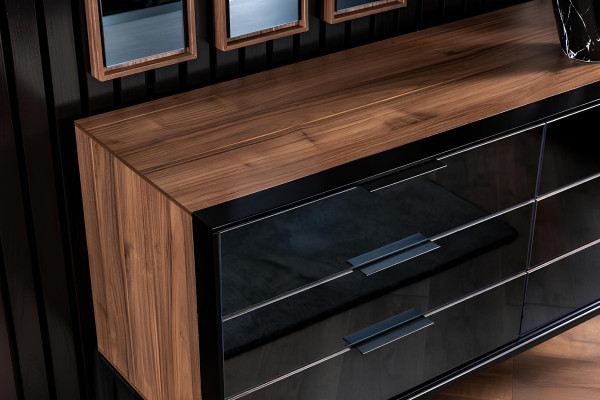 Luksuzna spalni pohištveni set, popoln set, omara, postelja