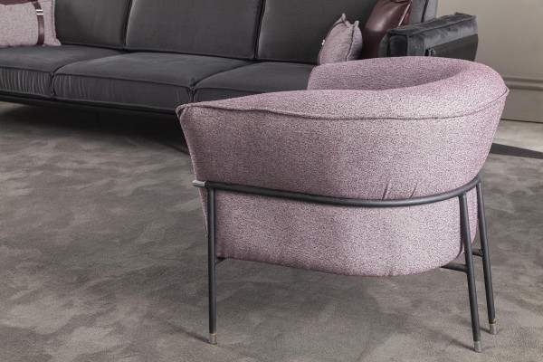 Udobna in luksuzna sedežna garnitura za dnevno sobo, klubska sedišča, pohištvo, vijolična sedežna garnitura