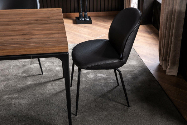 Moderna črna viseča stolica za strop