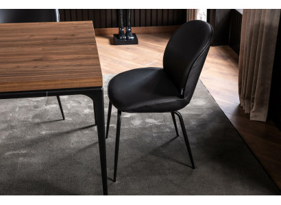 Moderna črna viseča stolica za strop