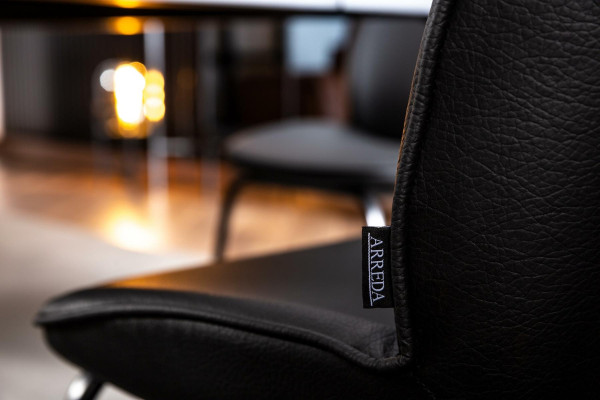 Moderna črna viseča stolica za strop