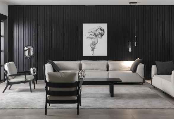 Lyxna sedežna garnitura, hotelska kakovost 3211