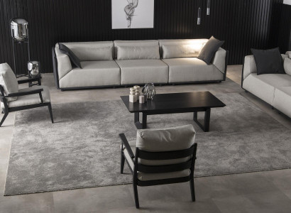 Luksuzna stol s črno strukturo