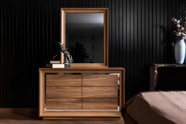 Idealna pohištvena garnitura za hotel, udobna postelja, omara, 6 delov