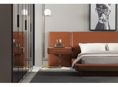 Praktična nočna omarica z modernim prostorom za shranjevanje