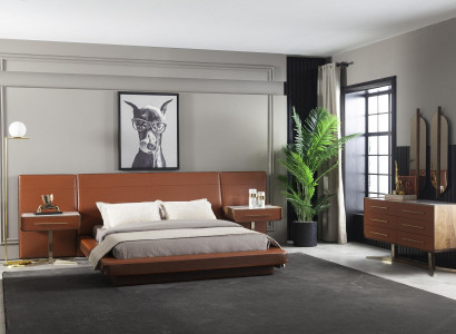 Luksuzna oblikovana omara z zlatimi nogami