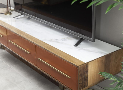 Večfunkcionalna polica iz oranžnega jekla