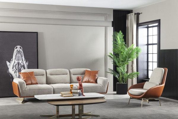 Brun klubskega stola