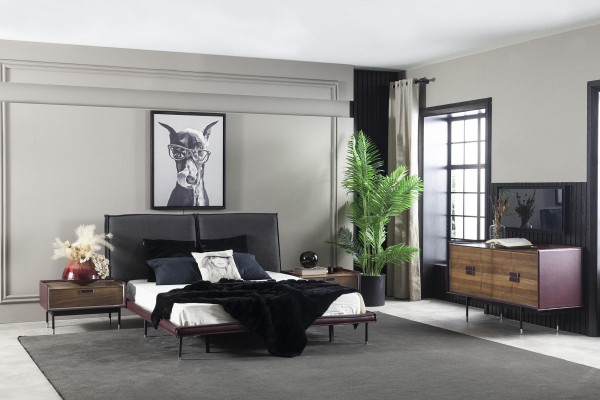 Luksuzna rjava nočna omarica za spalnico, moderna konzola